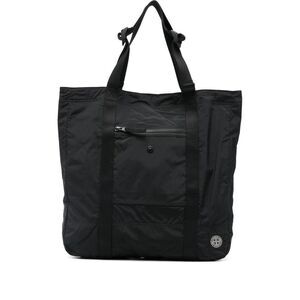 Stone Island Black Tote Bags Men